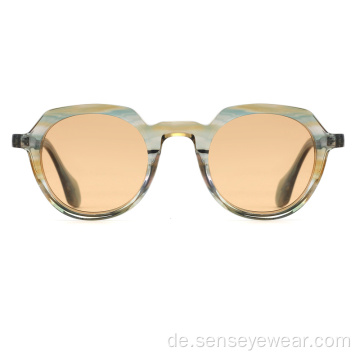 Vintage Modetrendy Luxusacetate Frauen Sonnenbrille